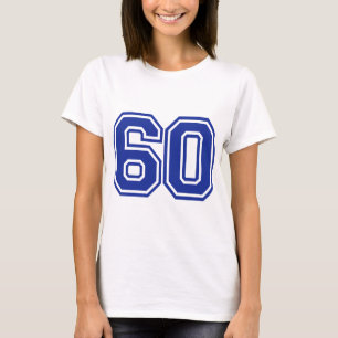 Camiseta 60 - número - sesenta