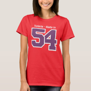 Camiseta 60.o año o cualquier año V1C5E de 1954 cumpleañ