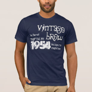 Camiseta 60.o AZUL 1954 del Brew V07K4 del vintage del