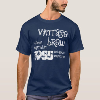Camiseta 60.o Cumpleaños Brew V07LD del vintage de 1955 o