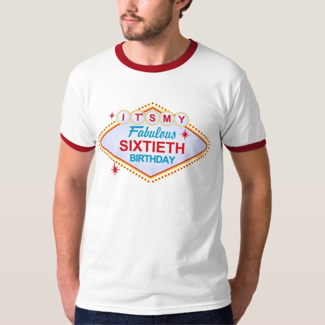 Camiseta 60.o cumpleaños de Las Vegas (Anverso)