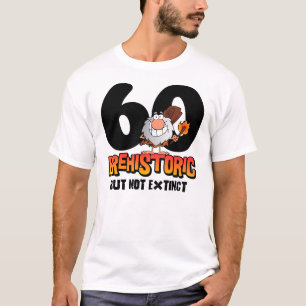 Camiseta 60.o cumpleaños prehistórico