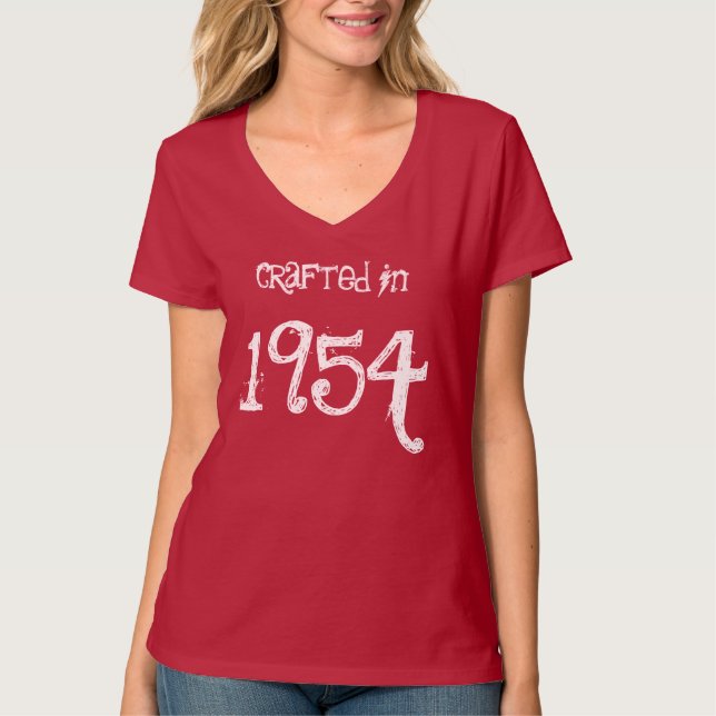 Camiseta 60.o Regalo de cumpleaños 1954 o cualesquiera años (Anverso)