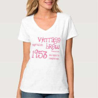 Camiseta 60.o Regalo de cumpleaños Brew del vintage de 1953