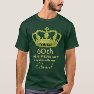 Camiseta 60.o Verde de rey FUNNY del cumpleaños del