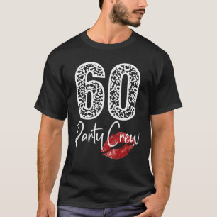Camiseta 60 Party Crew Drinking Beer  60th Years Happy Birt