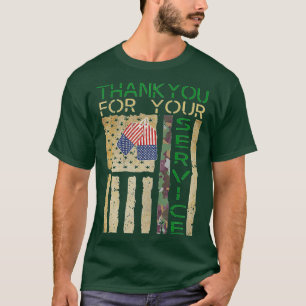 Camiseta 60 Veterans Day Gracias por tu soldado de servicio