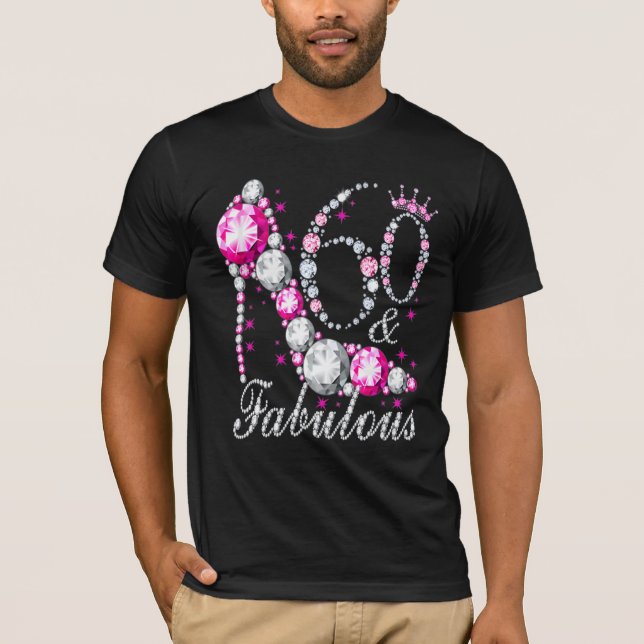 Camiseta 60 y fabuloso Diamante C de 60 años (Anverso)