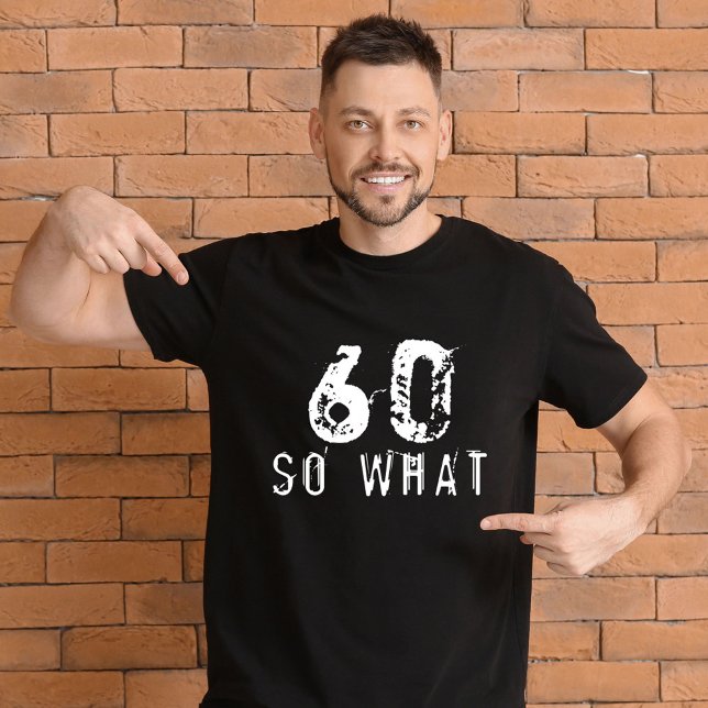 Camiseta 60 Y qué gracioso hombre negro que cumple 60 años (Subido por el creador)