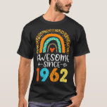 Camiseta 60th Birthday Awesome Since 1962 60 Years Old Arro<br><div class="desc">60th Birthday Awesome Since 1962 60 Years Old Arrow Rainbow Premium .lol, cool, funny, lol surprise, retro, animal, animals, christmas, cute, doll, dolls, dolls lol, lol doll, lol doll characters, lol surprise birthday, lol surprise mom, lol surprise party, lollipop, movie, music, rainbow, vintage, adorable, agriculture, all of us, amazing, anime,...</div>