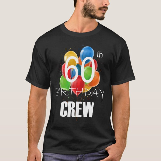 Camiseta 60th Birthday Crew 60 Party Crew Group Women  (Anverso)