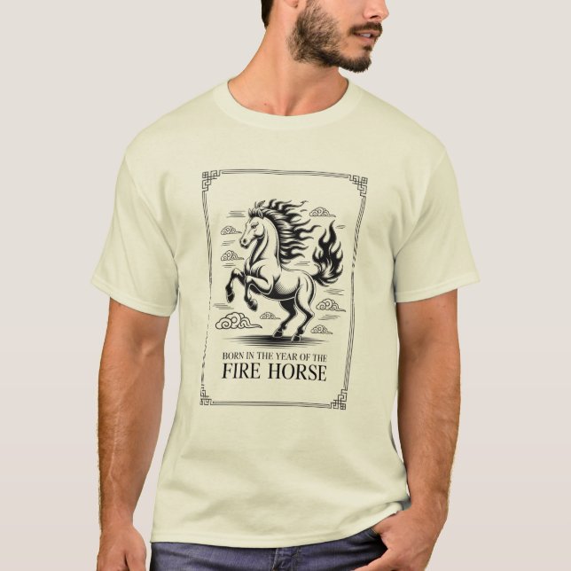 Camiseta 60th Birthday Fire Horse Zodiac Chinese 2026 New Y (Anverso)