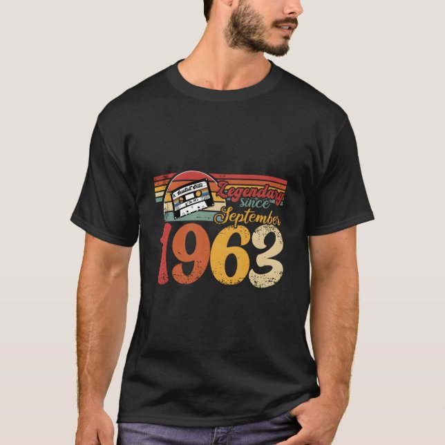 Camiseta 60Th Py 60Th Born September 1963 (Anverso)
