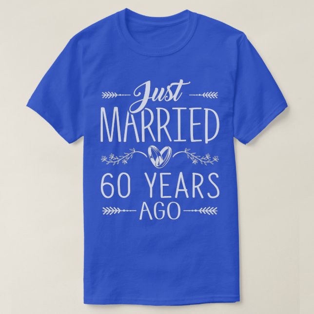 Camiseta 60th Wedding Anniversary - 60 Years Marriage Match (Diseño del anverso)