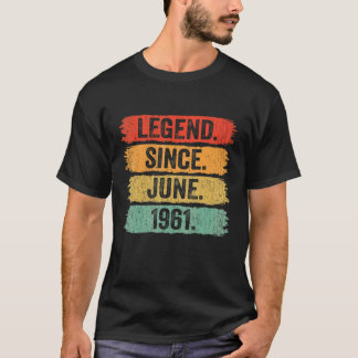 Camiseta 61ª leyenda de cumpleaños desde junio de 1961 de 6