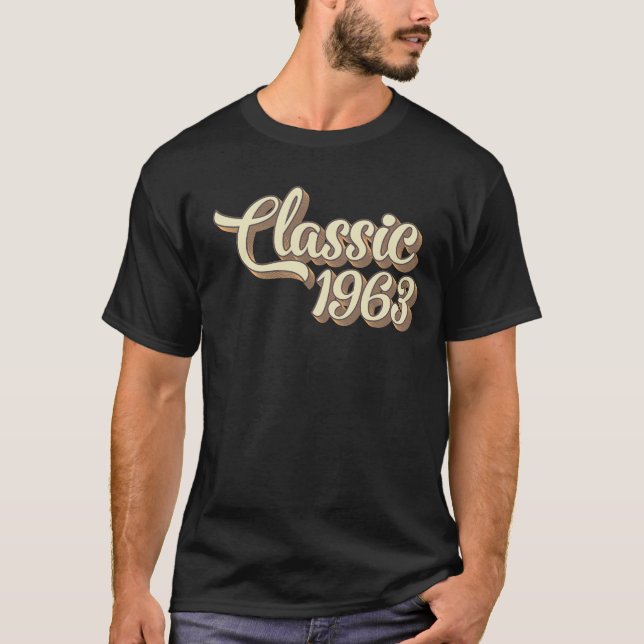 Camiseta 61ª Regalo de Cumpleaños Clásico 1963 61 años (Anverso)