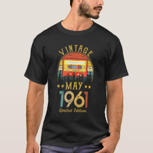 Camiseta 61º cumpleaños 61 años Vintage Mayo 1961 Retro
