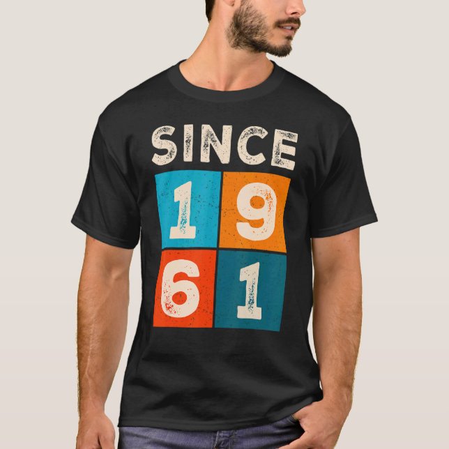 Camiseta 61º cumpleaños desde 1961 (Anverso)