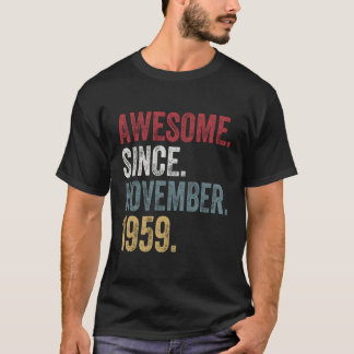 Camiseta 61º Cumpleaños S Desde Noviembre De 1959