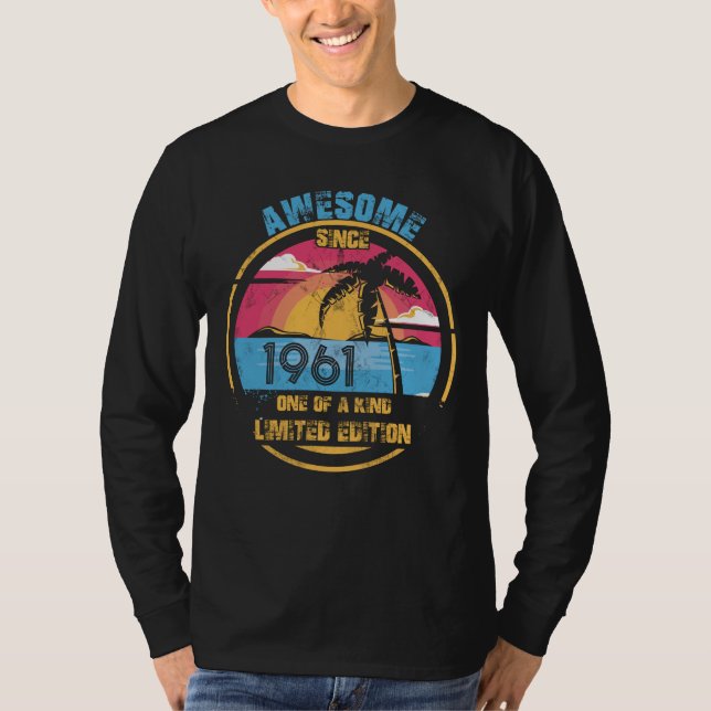 Camiseta 61 años de edad increíble desde 1961 (Anverso)