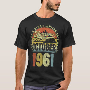 Camiseta 61 años de edad increíble desde octubre de 1961