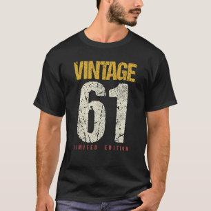 Camiseta 61 años Vintage 1961 61ª decoración de cumpleaños