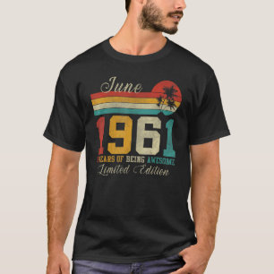 Camiseta 61 de junio de 1961 61º cumpleaños