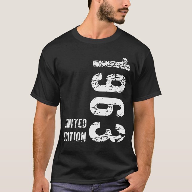 Camiseta 61st Birthday Gift 1963 Edición limitada 61 años (Anverso)