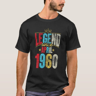 Camiseta 61St Birthday Gifts - Legend Since April 1960