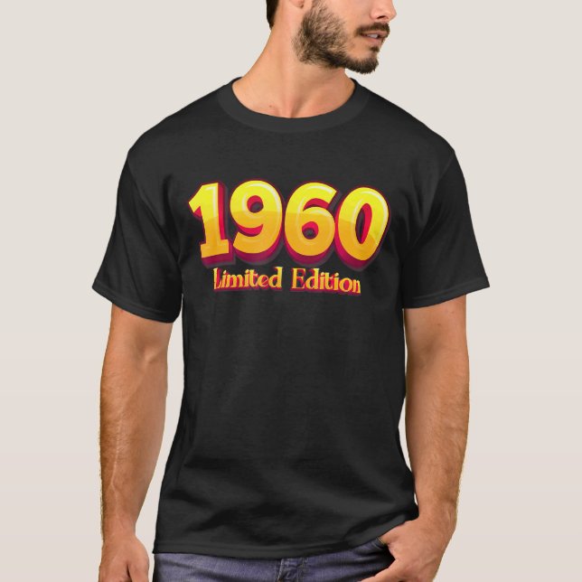 Camiseta 62ª Fama de Cumpleaños Hombres 62 Años 1960 10 (Anverso)