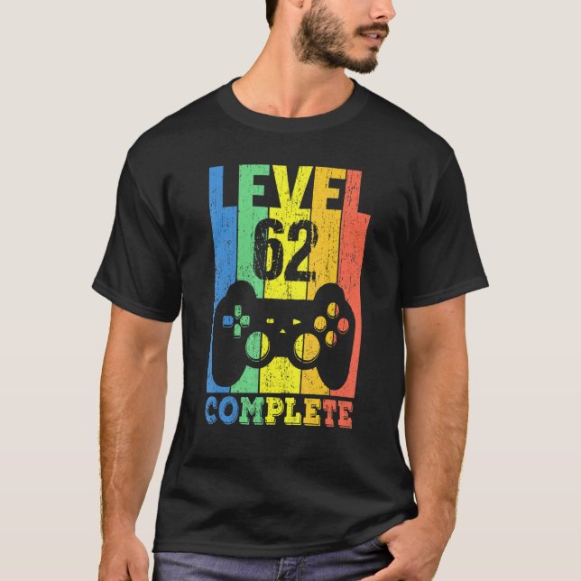 Camiseta 62ª Fama de Cumpleaños Hombres Nivel 62 Años 1960 (Anverso)