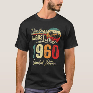 Camiseta 62 Agosto 1960 62º cumpleaños