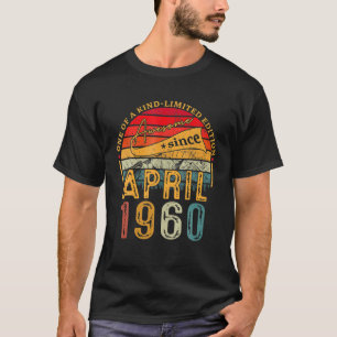 Camiseta 62 Años De Edad Increíble Desde Abril De 1960 Rega