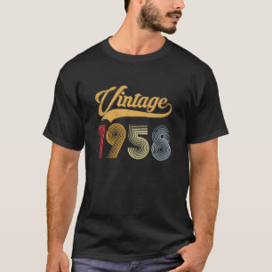Camiseta 63ª Vintage De Cumpleaños Desde 1958 50S Retro