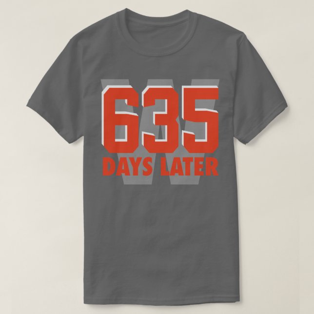 Camiseta 635 días después Naranja (Diseño del anverso)