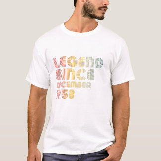 Camiseta 63.ª Leyenda Vintage Hombres Desde El 19 De Diciem