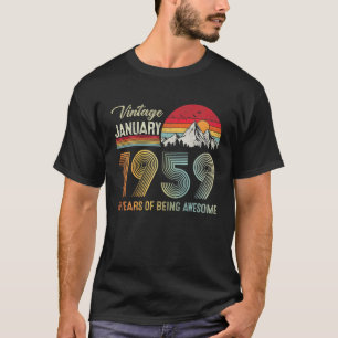 Camiseta 63.ª Vintage Febrero 1959 63 Años