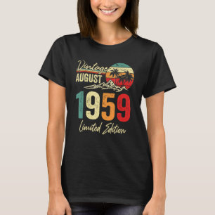 Camiseta 63 Agosto de 1959 63a cumpleaños