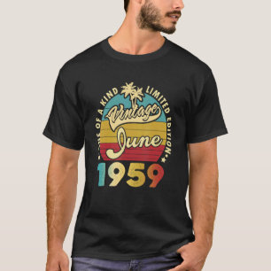 Camiseta 63 años de edad alucinante desde junio de 1959 63