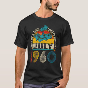 Camiseta 63 años de edad increíble desde julio de 1960