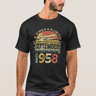 Camiseta 63 Años De Edad Increíble Desde Septiembre De 1958