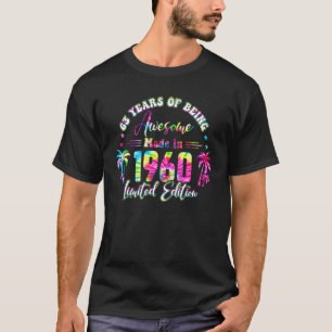Camiseta 63 años Vintage 1960 63rd B day Tie Dye
