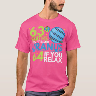 Camiseta 63 Tierras Cabrían Dentro de Urano Astronomía Dive