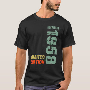 Camiseta 64º cumpleaños 64 años Diciembre de 1958
