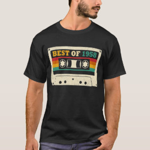 Camiseta 64º Cumpleaños Mejor De Cinta Cassette 1958 64 Año