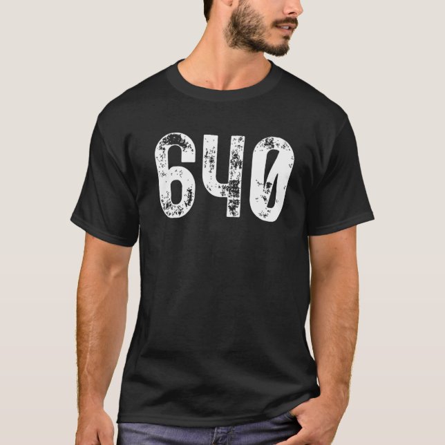 Camiseta 640 Código de área Trenton NJ Área de teléfono móv (Anverso)