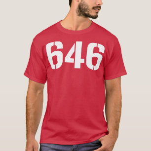 Camiseta 646 Texto blanco
