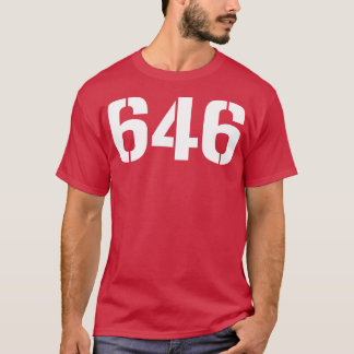 Camiseta 646 Texto blanco