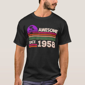 Camiseta 64.º cumpleaños de mujeres asombrosas desde 1958