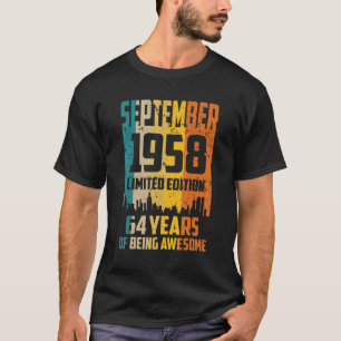 Camiseta 64 Años Aterradores Desde Septiembre De 1995
